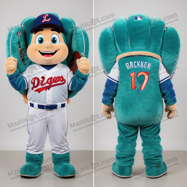 Teal Rund Baseballhanske Mascot - Masticot.com