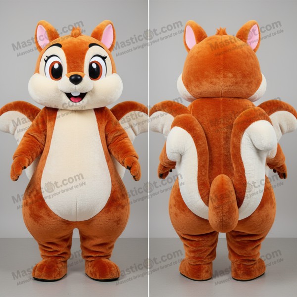 Charcoal velvety flying squirrel mascot - Masticot.com