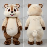 Cream Rounded Marmot Mascot - Masticot.com