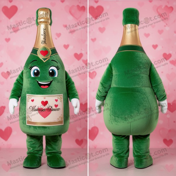 Smaragdgrøn Fløjlsagtig Champagne Mascot - Masticot.com