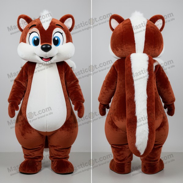 Rust Colored Rounded Skunk Mascot - Masticot.com