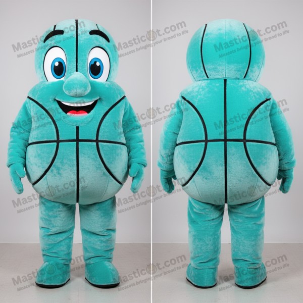Turkis basketball-maskot i fløjl - Masticot.com