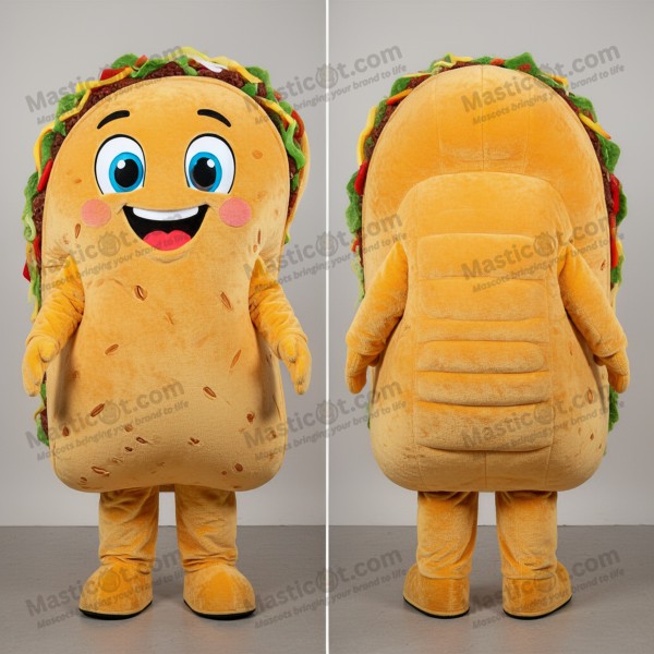 Mascota de tacos dorados y juguetones - Masticot.com
