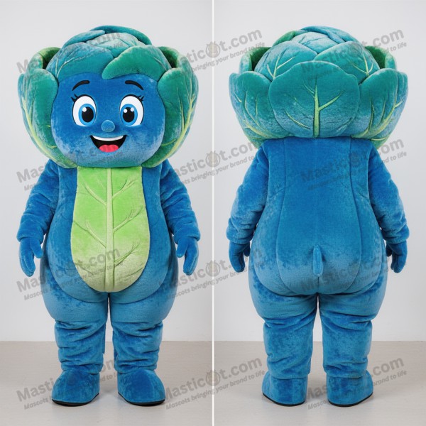 Živá modrá maskot zelí - Masticot.com