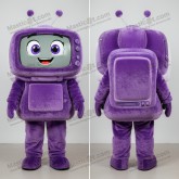 Mascarote de Televisão Roxo e Aveludado - Televisão - MASTICOT_9132 - Masticot.com