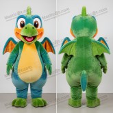 Olive Green Cartoon Pterodactyl Mascot - Masticot.com