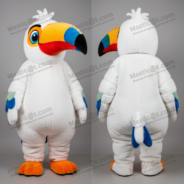 Vibrant yellow tropical toucan mascot - Masticot.com