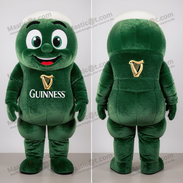 Forest Green Cartoon Guinness Mascot - Masticot.com