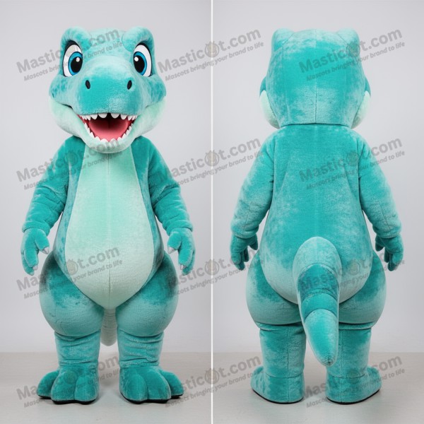 Mascotă Deinonychus Prietenoasă Turcoaz - Masticot.com