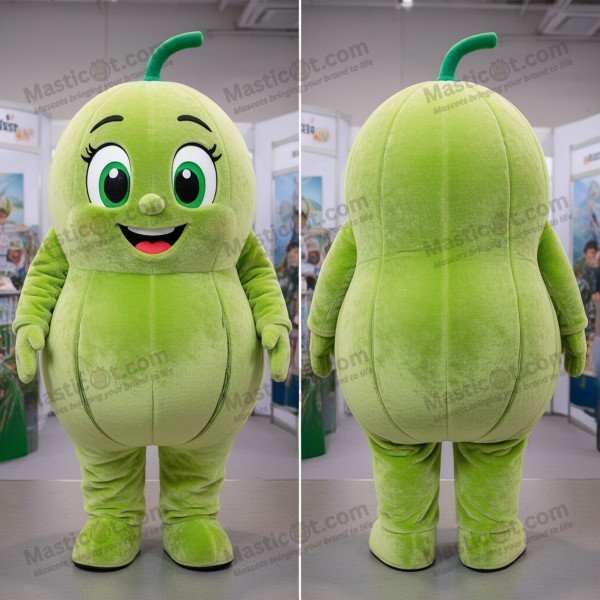 Lime green juicy melon mascot - Masticot.com
