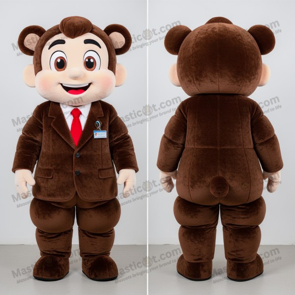 Brown professional attorney mascot - Masticot.com