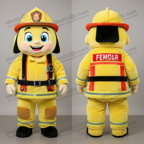 Hasičský maskot Žlutý hrdina - Masticot.com