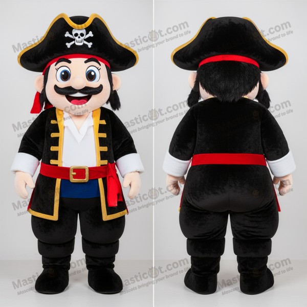 Crimson Striped Jolly Pirate Mascot - Masticot.com