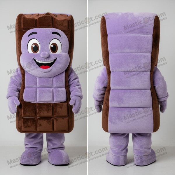 Lavender velvety chocolate bars mascot - Masticot.com