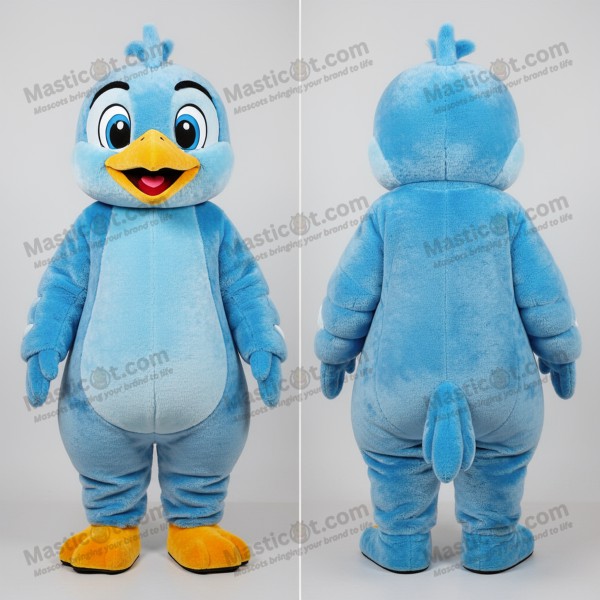 Mascotte en peluche du Pic vert bleu ciel - Masticot.com
