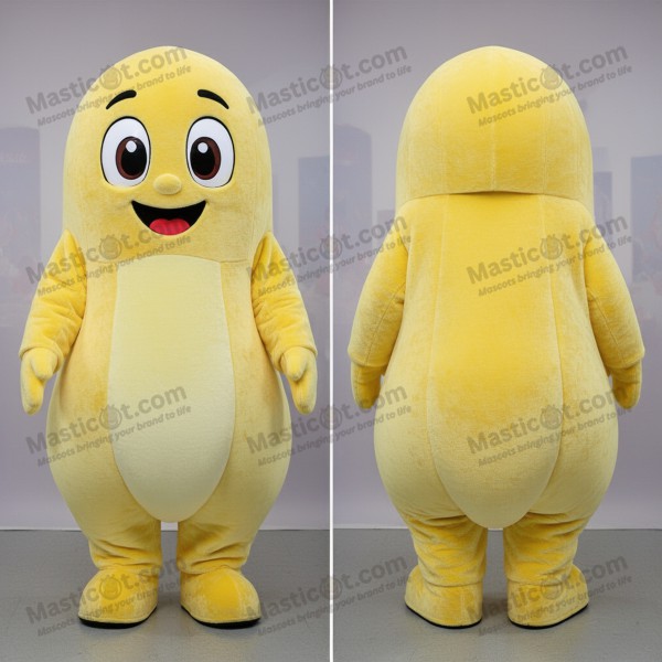 Gelber Wolken-Geist-Maskottchen - Masticot.com