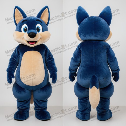 Navyblauer Dingo Maskottchen - Masticot.com