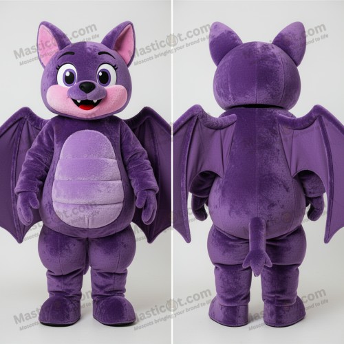 Mascotă liliec violet din catifea - Masticot.com