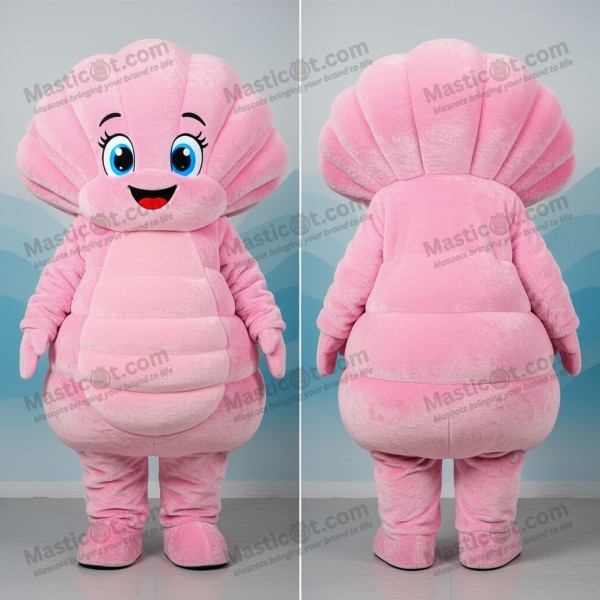 Mascotte huître rose veloutée - Masticot.com