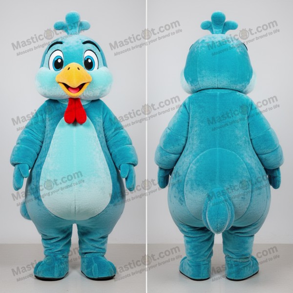 Mascota de Pavo Real Azul (Diseño de Pintada) - Masticot.com
