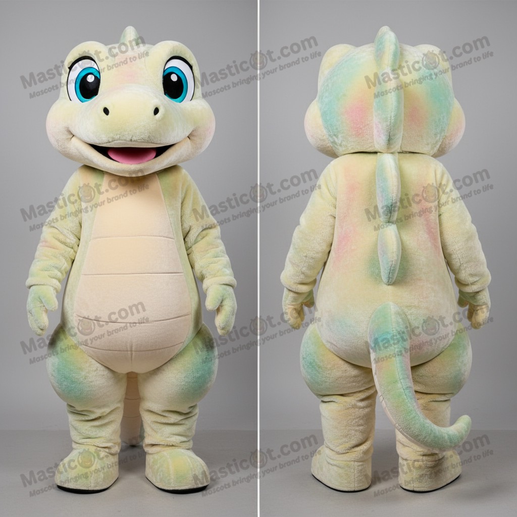 Creamy Velvety Cartoon Lizard Mascot - Masticot.com