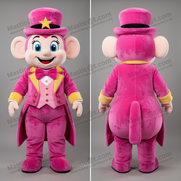 Blush Pink Velvety Ring Master Mascot - Masticot.com