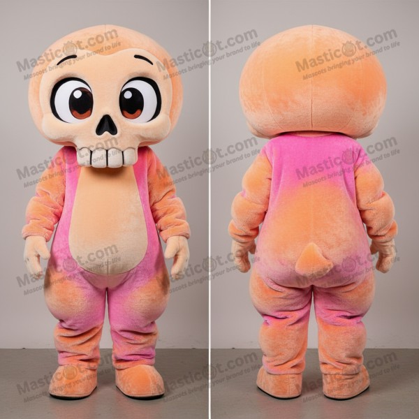 Peach friendly skull mascot - Masticot.com