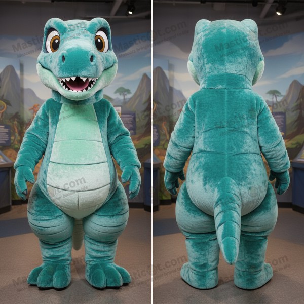 Türkse Cartoon Utahraptor Mascotte - Masticot.com