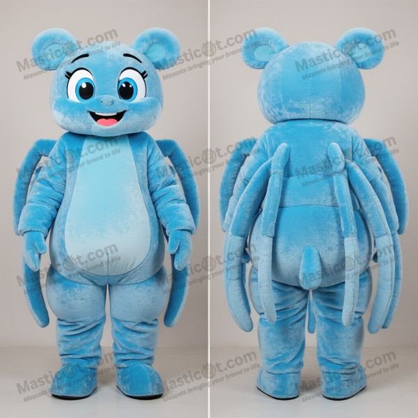 Venlig Blå Edderkopp-Maskot - Masticot.com