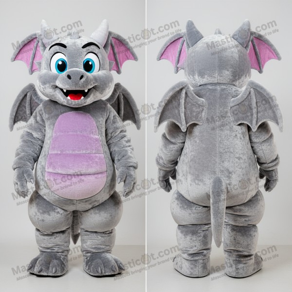 Silver Cartoon Gargoyle Mascot - Masticot.com