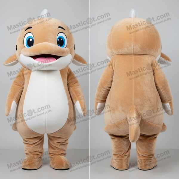 Hřejivě se usmívající velrybí maskot - Masticot.com
