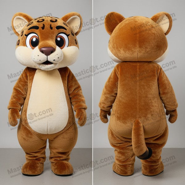 Amber Cartoon Jaguarundi Mascot - Masticot.com