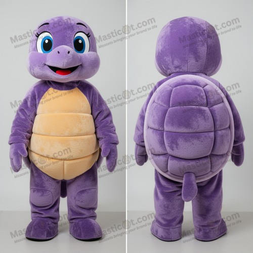 Knuffelbare Schildpad Mascotte - Paars - Schildpad - MASTICOT_911 - Masticot.com