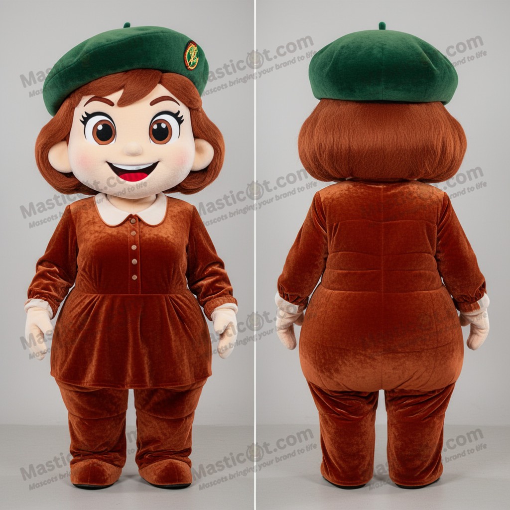 Olive Courageous Green Beret Mascot - Masticot.com