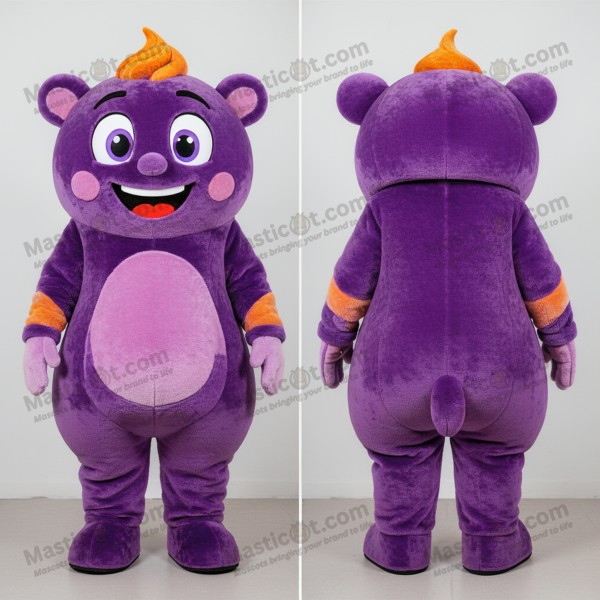 Mascota de Tikka Masala Violeta Suave y Redonda -