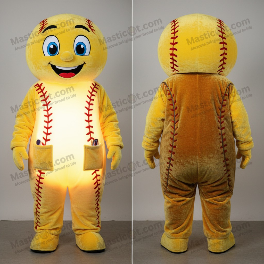 Gullplush Baseballball-Maskot - Masticot.com