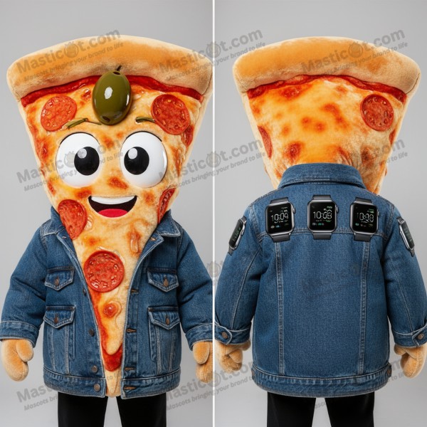 Golden Crust Cartoon Pizza Mascot - Masticot.com
