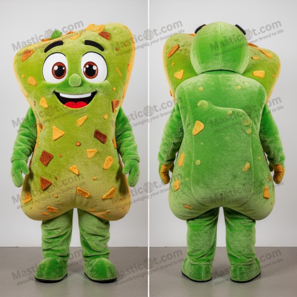 Golden Crispy Cartoon Nachos Mascot - Masticot.com