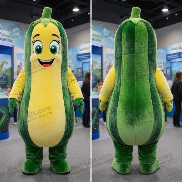 Grønn Padded Zucchini Mascot - Masticot.com