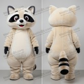 Creamy Soft Cartoon Raccoon Mascot - Masticot.com