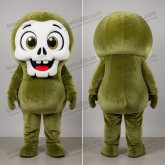 Olive Rounded Skull Mascot - Masticot.com