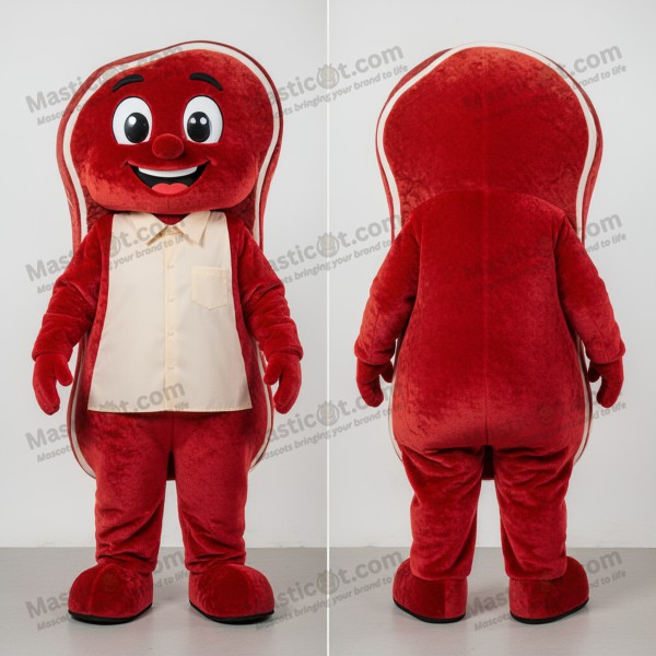 Velvety red juicy steak mascot - Masticot.com