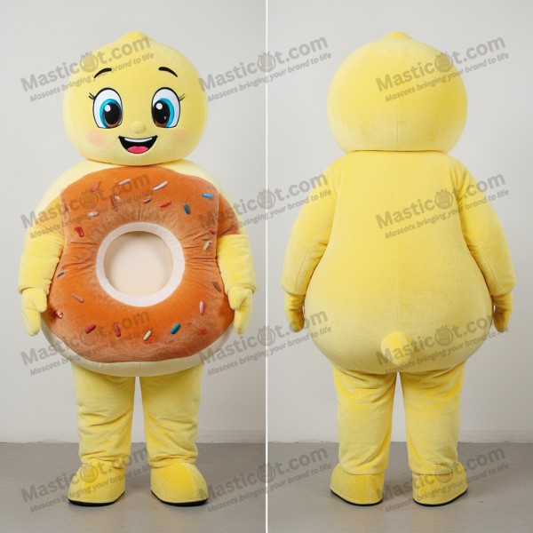 Lemon gele bagel mascotte - Masticot.com