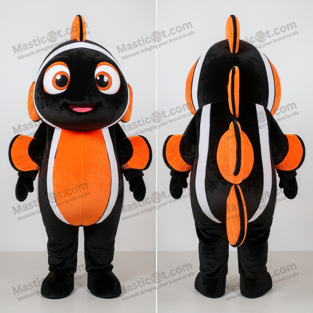 Vibrant Orange Tecknad Clownfisk Maskot - Masticot.com