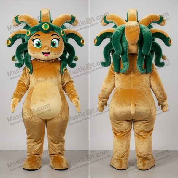 Mascotte Méduse Dorée Volumineuse - Masticot.com