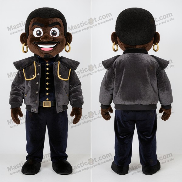 Charcoal Padded Civil War Soldier Mascot - Masticot.com