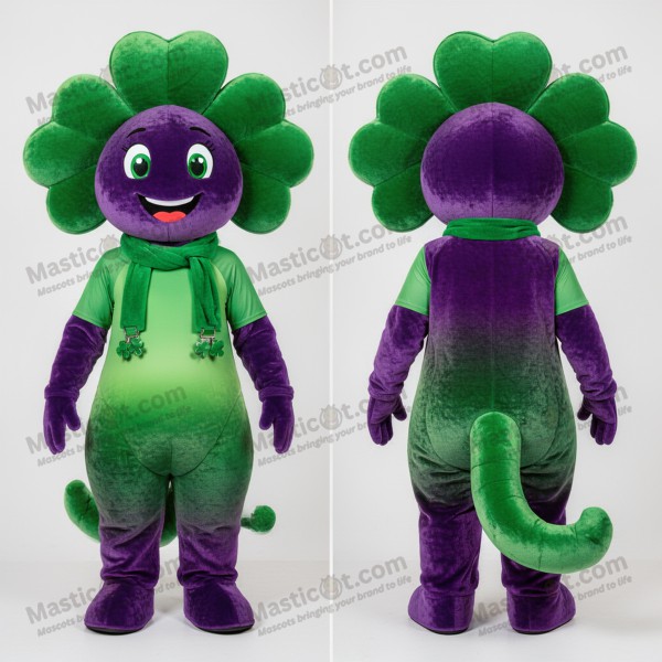 Purple Leafy Beanstalk Mascot - Masticot.com