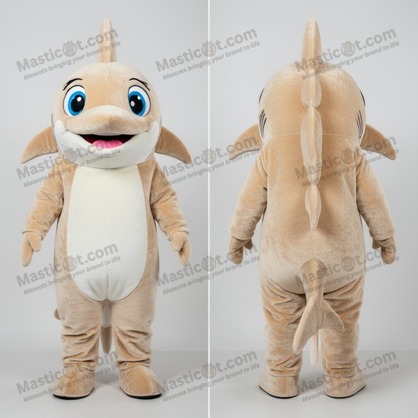 Beige Cartoon Swordfish Mascot - Masticot.com
