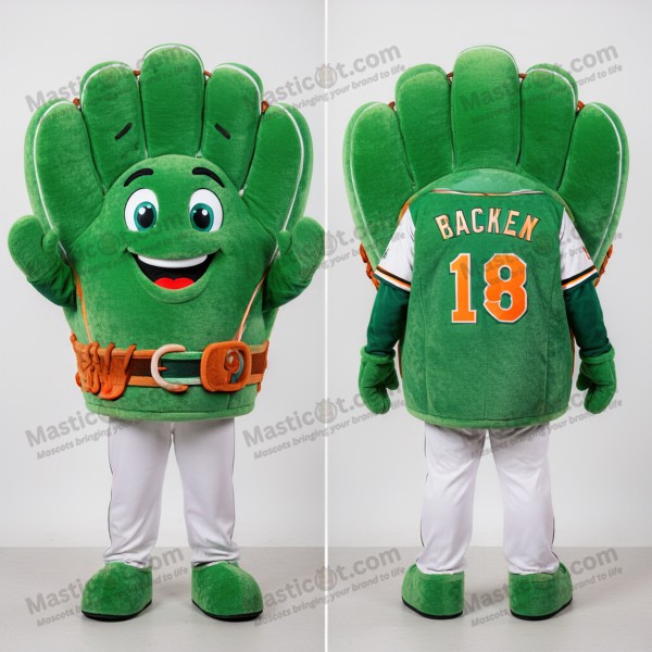 Smågrønn Vennlig Baseballhanske Mascot - Masticot.com
