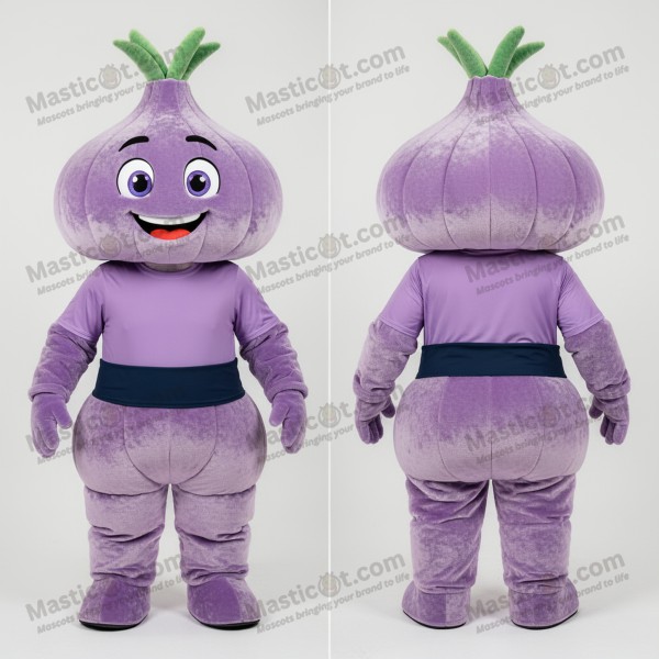 Lavender Velvety Onion Mascot - Masticot.com